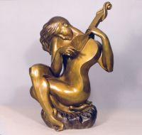 Guitar (Bronze, 24" h by 16" w)