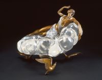 Three suitors (Bronze and Crystal Acrylic, 14" h by 17" w)