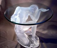 Caryatida (Crystal Acrylic and Glass, 24" by 20")